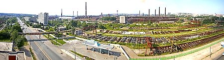 металургический завод,производство,город Ижевск,промышленность,дорога,промзона,экология,супер панорама