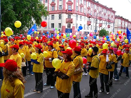 день города,шествие,воздушный шар,праздник