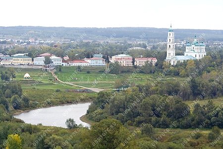 город Елабуга,городище,панорама,природа,река