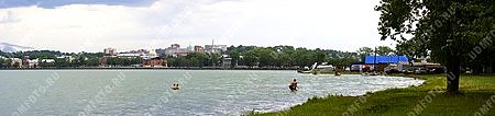 город Воткинск,пруд,вода,супер панорама