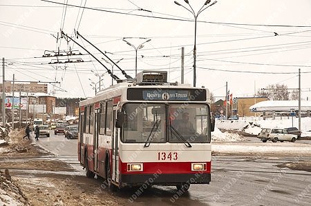 город Ижевск,общественный транспорт,тролейбус