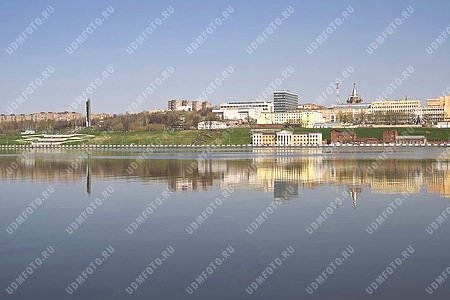 город Ижевск,панорама,ижевский пруд,вода