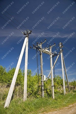 энергетика,село Каракулино,линия электропередач,столб,провод