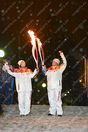 эстафета олимпийского огня в Ижевске,олимпийский огонь,город Ижевск,олимпийские игры,спорт